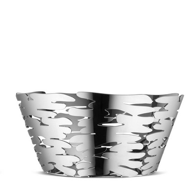 ALESSI Alessi-Barket Round basket in 18/10 stainless steel